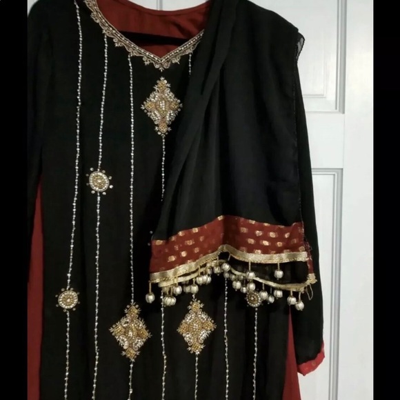 Other - Stonework kameez n dupatta for girls 10-12 yrs